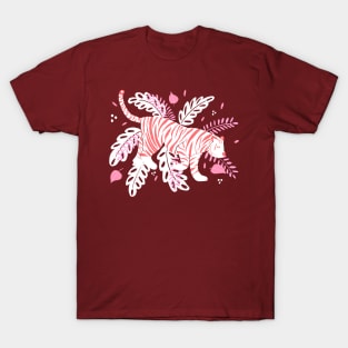 Red and white tiger T-Shirt